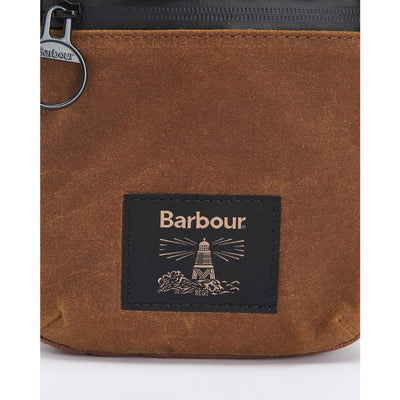 Barbour Field Wax Crossbody Bag Tan / Black