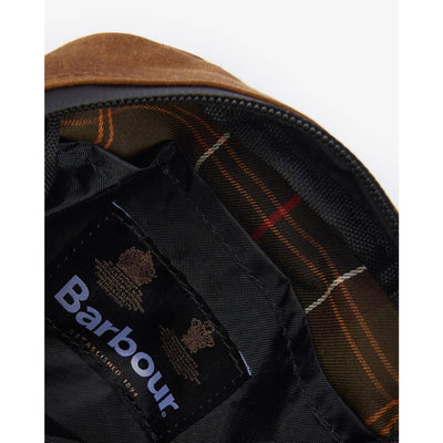 Barbour Field Wax Crossbody Bag Tan / Black