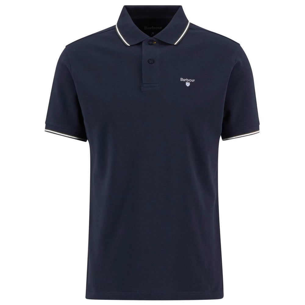 Barbour Fielding Tailored Polo Shirt Navy