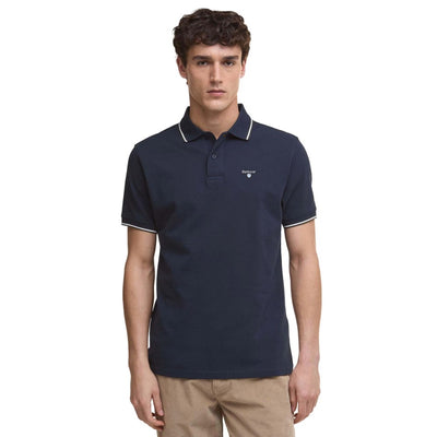 Barbour Fielding Tailored Polo Shirt Navy