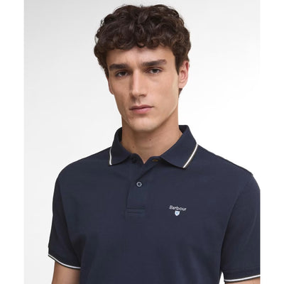 Barbour Fielding Tailored Polo Shirt Navy