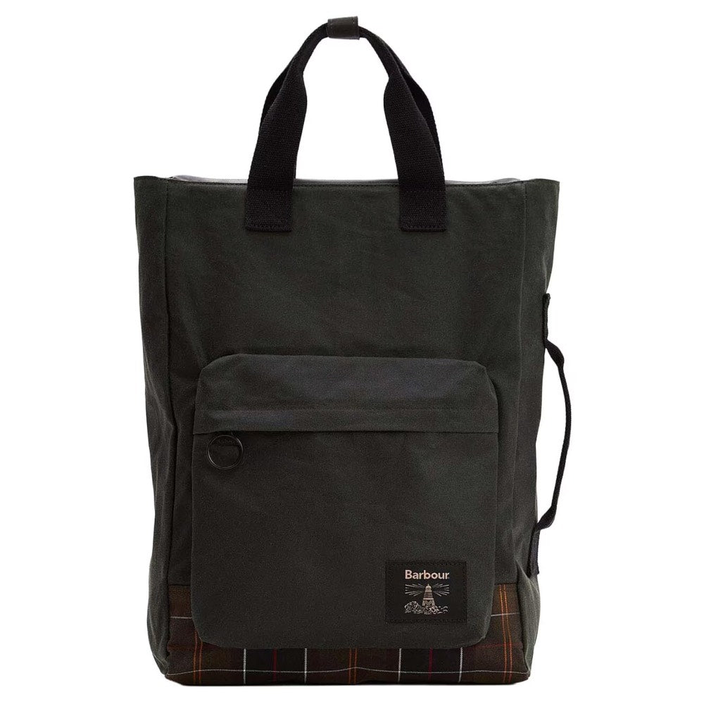 Barbour Field Wax Backpack Sage / Classic Tartan