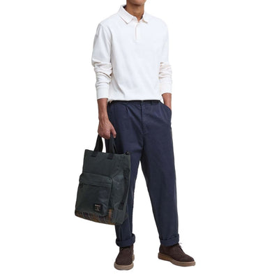 Barbour Field Wax Backpack Sage / Classic Tartan