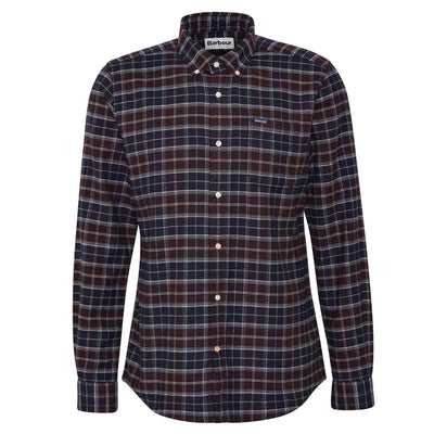 Barbour Haddington Tailored Tartan Shirt Midnight Oak Tartan