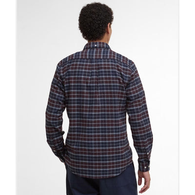 Barbour Haddington Tailored Tartan Shirt Midnight Oak Tartan