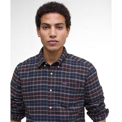Barbour Haddington Tailored Tartan Shirt Midnight Oak Tartan