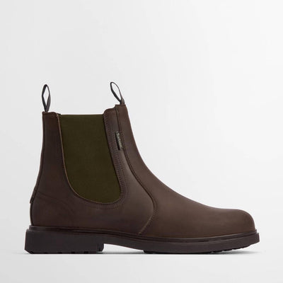 Barbour Hale Chelsea Boots Dark Brown