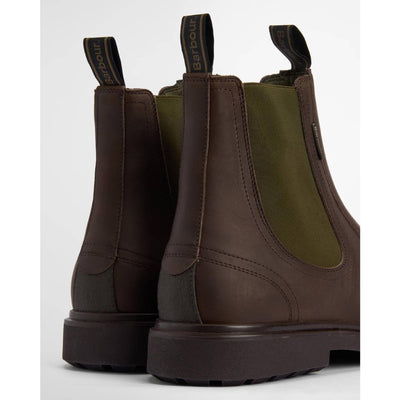 Barbour Hale Chelsea Boots Dark Brown