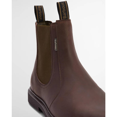Barbour Hale Chelsea Boots Dark Brown