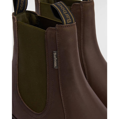 Barbour Hale Chelsea Boots Dark Brown