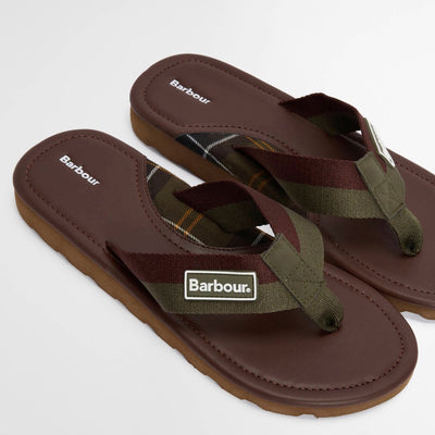 Barbour Men's Harker Sandal Chocolate / Olive
