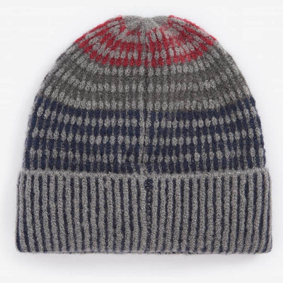 Barbour Harray Beanie Hat Blue Granite