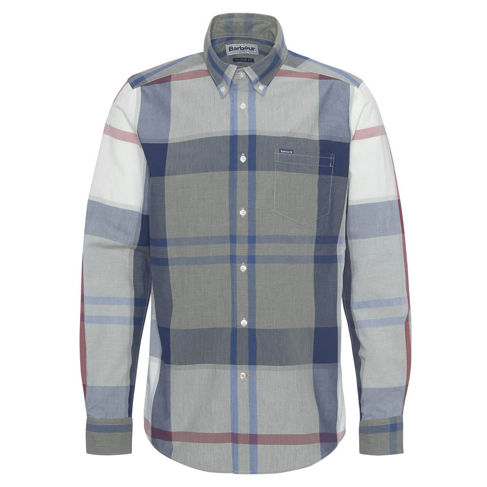 Barbour Harris Tailored Long Sleeve Shirt Bleached Pine Tartan
