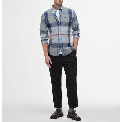 Barbour Harris Tailored Long Sleeve Shirt Bleached Pine Tartan