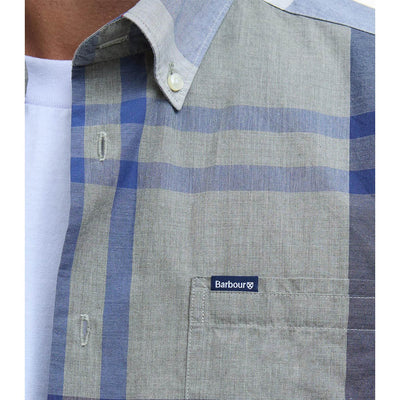 Barbour Harris Tailored Long Sleeve Shirt Bleached Pine Tartan