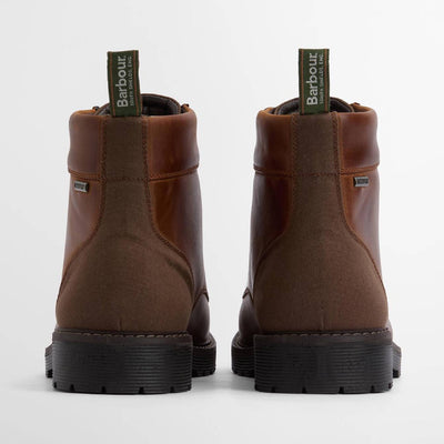Barbour Harrison Waterproof Commando Boots Dark Brown