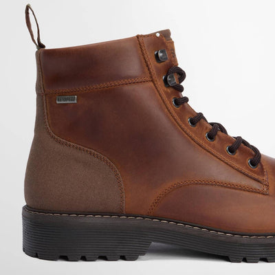 Barbour Harrison Waterproof Commando Boots Dark Brown