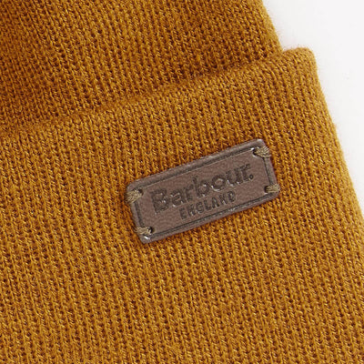 Barbour Healey Beanie Hat Dark Ginger
