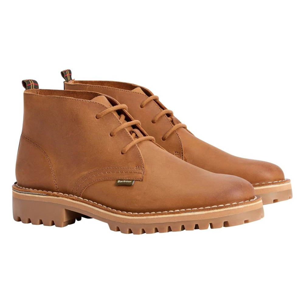 Barbour Hobart Chukka Boots Cognac