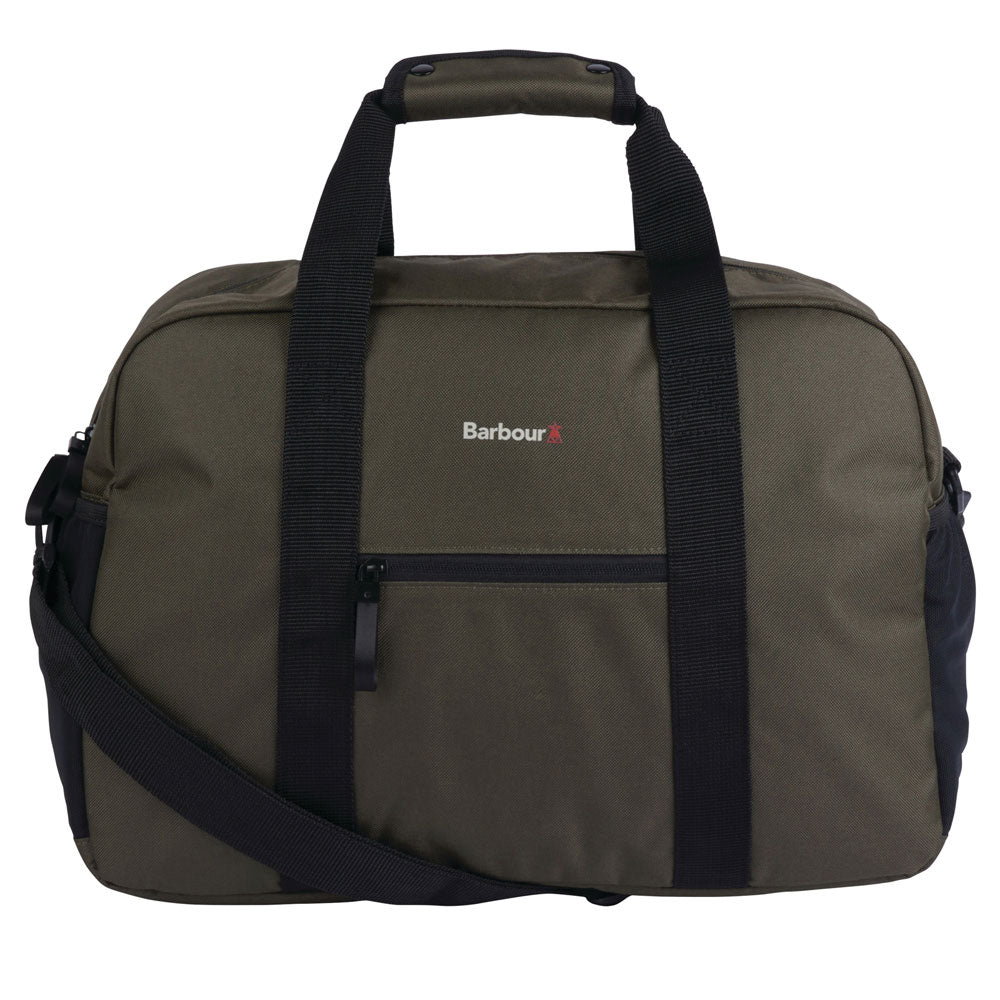 Barbour Arwin Canvas Holdall Olive and Black
