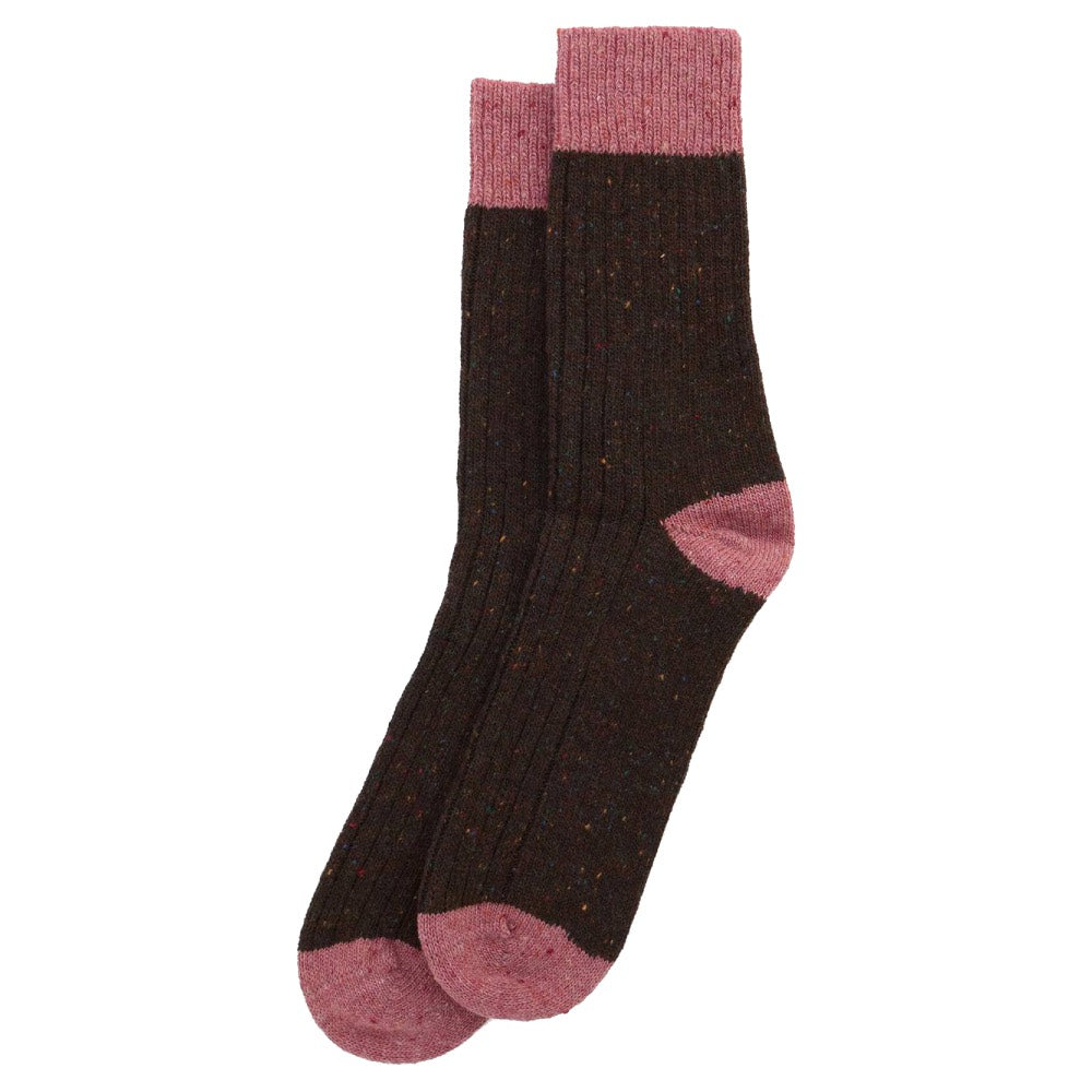 Barbour Houghton Socks Earth Pink