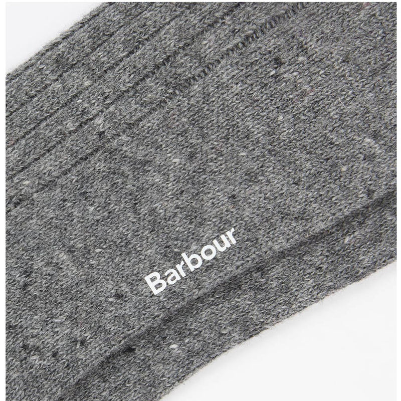 Barbour Houghton Socks Mid Grey / Red