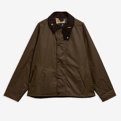 Barbour Icons Transport Wax Jacket Brown