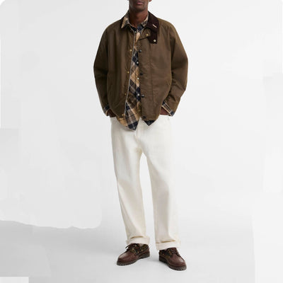 Barbour Icons Transport Wax Jacket Brown