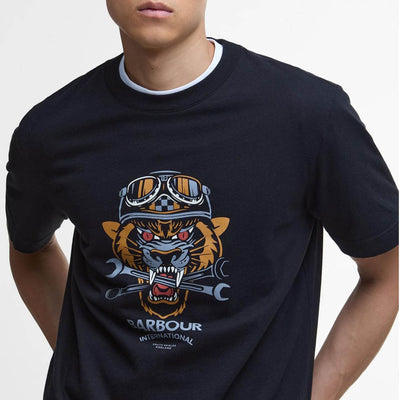Barbour International Carlisle Graphic T-Shirt Classic Black
