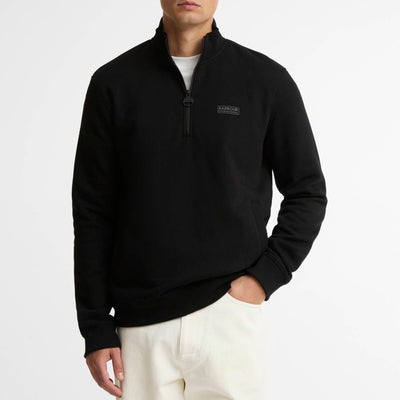 Barbour International Essential Half-Zip Sweatshirt Black
