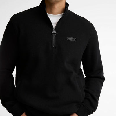 Barbour International Essential Half-Zip Sweatshirt Black
