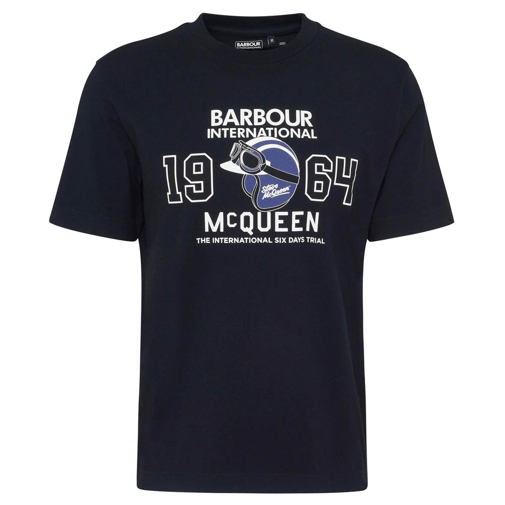 Barbour International Giles Steve McQueen Graphic T-Shirt Black