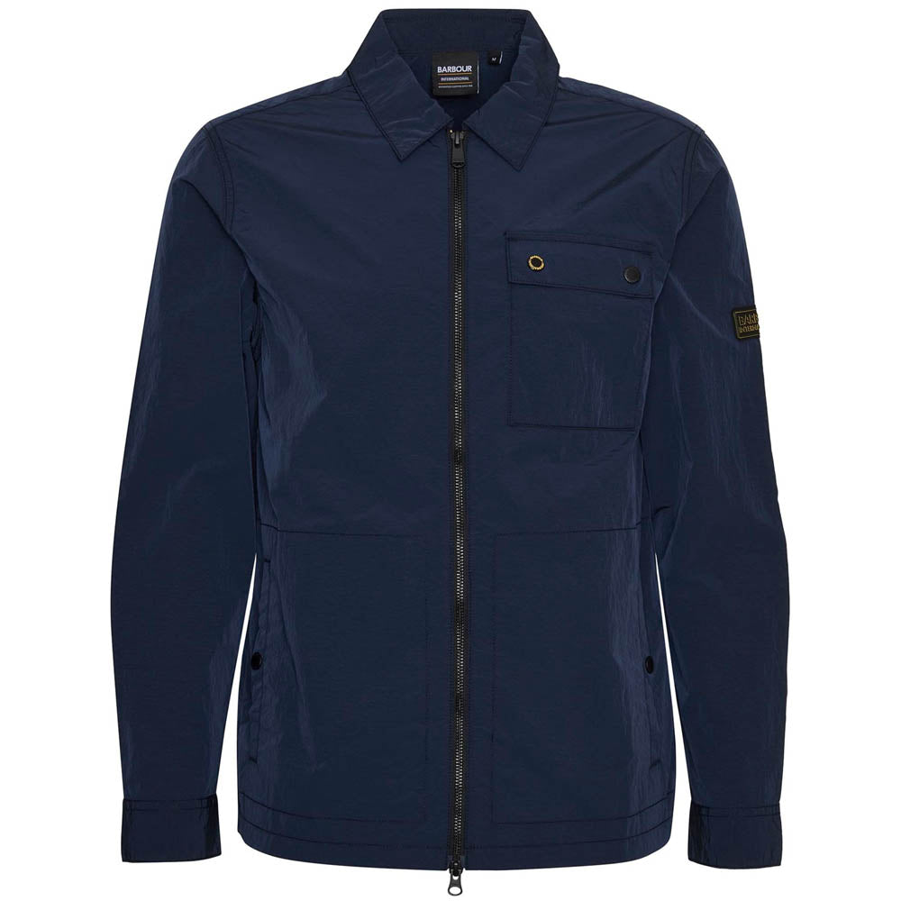 Barbour International Inline Overshirt Sapphire Navy
