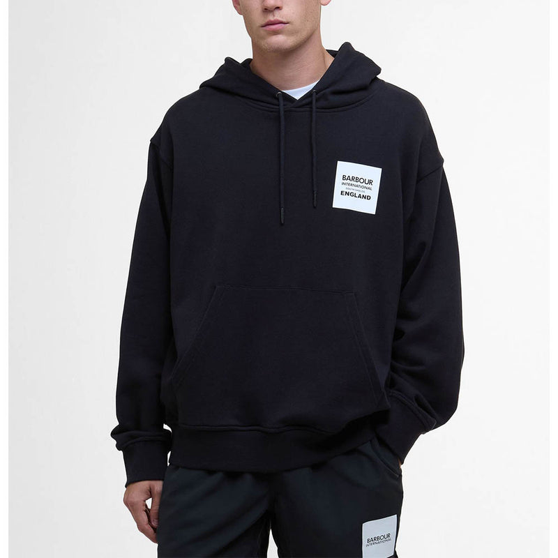 Barbour International Micro Block Graphic Hoodie Black