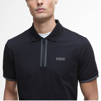 Barbour International Ollie Twin-Tipped Polo Shirt Black