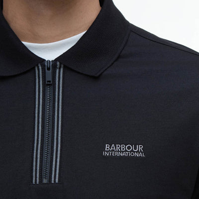 Barbour International Ollie Twin-Tipped Polo Shirt Black