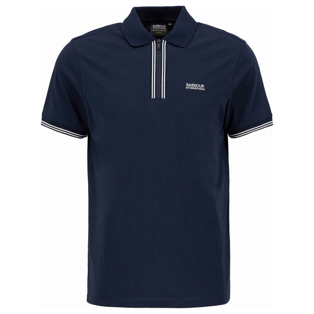 Barbour International Ollie Twin-Tipped Polo Shirt Navy