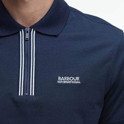 Barbour International Ollie Twin-Tipped Polo Shirt Navy