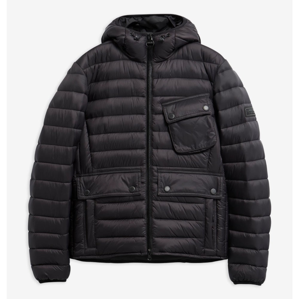 Barbour International Ouston Hooded Puffer Jacket Black