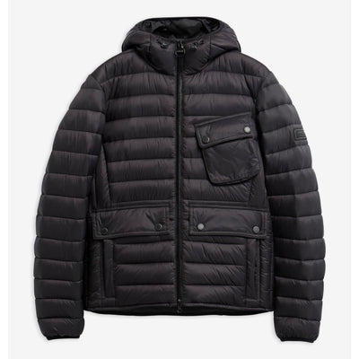 Barbour International Ouston Hooded Puffer Jacket Black