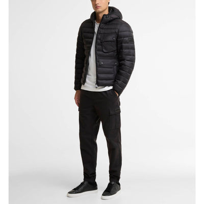 Barbour International Ouston Hooded Puffer Jacket Black