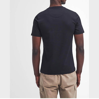 Barbour International Small Logo T-Shirt Black and Pewter