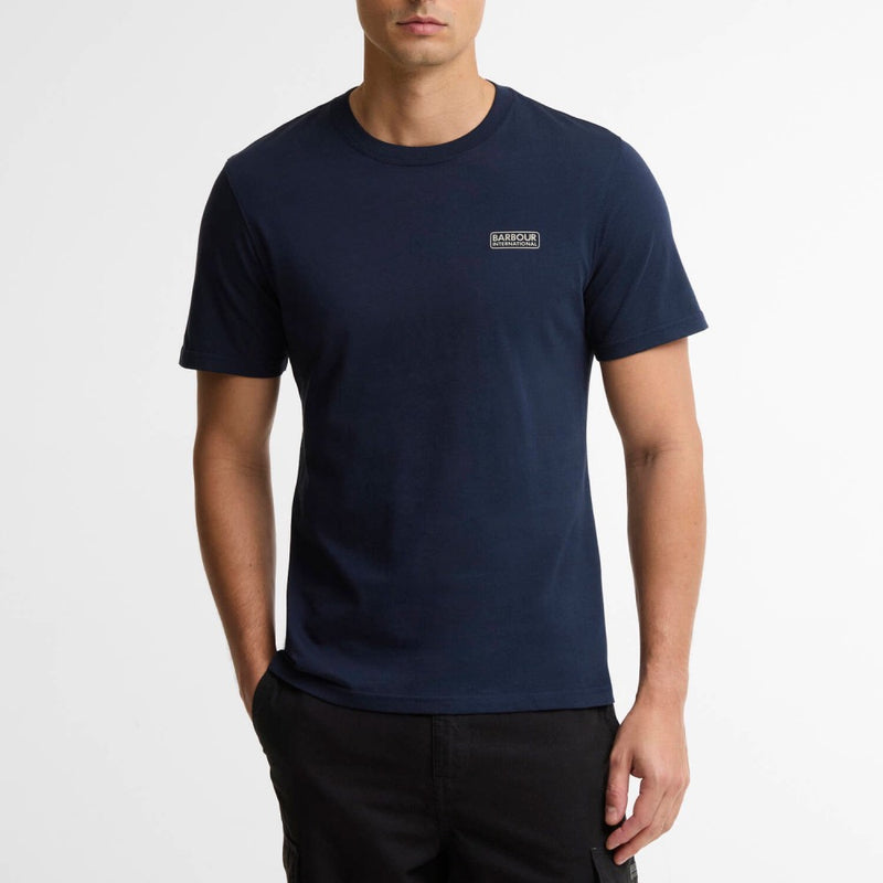 Barbour International Small Logo T-Shirt Navy Blazer