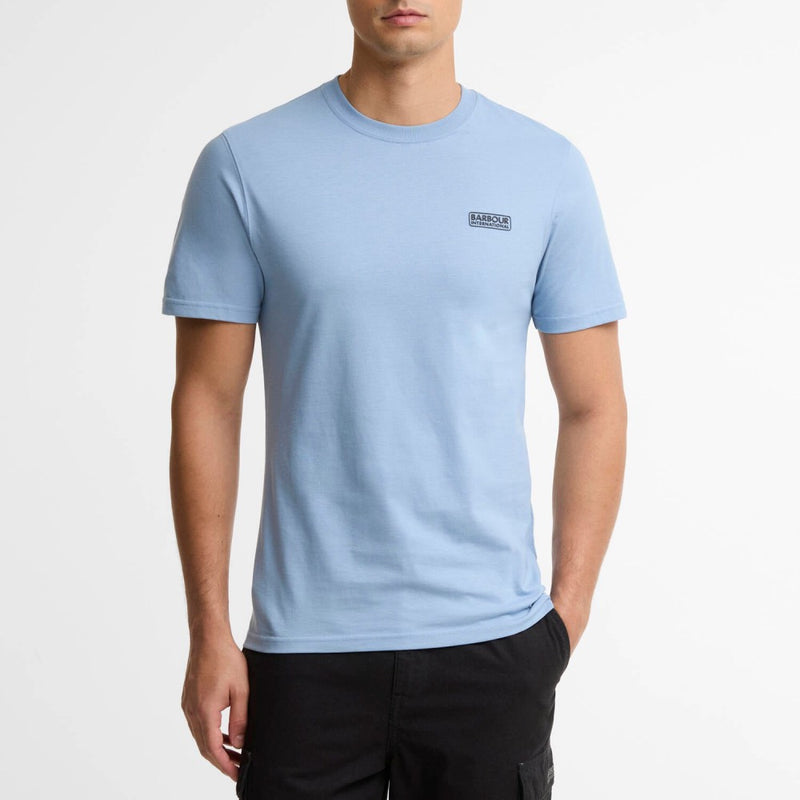 Barbour International Small Logo T-Shirt Powder Blue