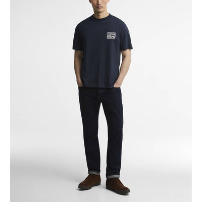 Barbour International Steve McQueen Grange Graphic T-Shirt Navy