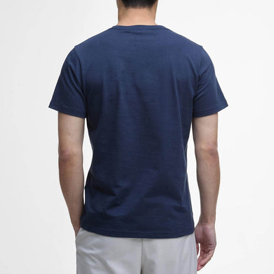 Barbour International Track Graphic T-Shirt Navy