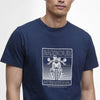 Barbour International Track Graphic T-Shirt Navy