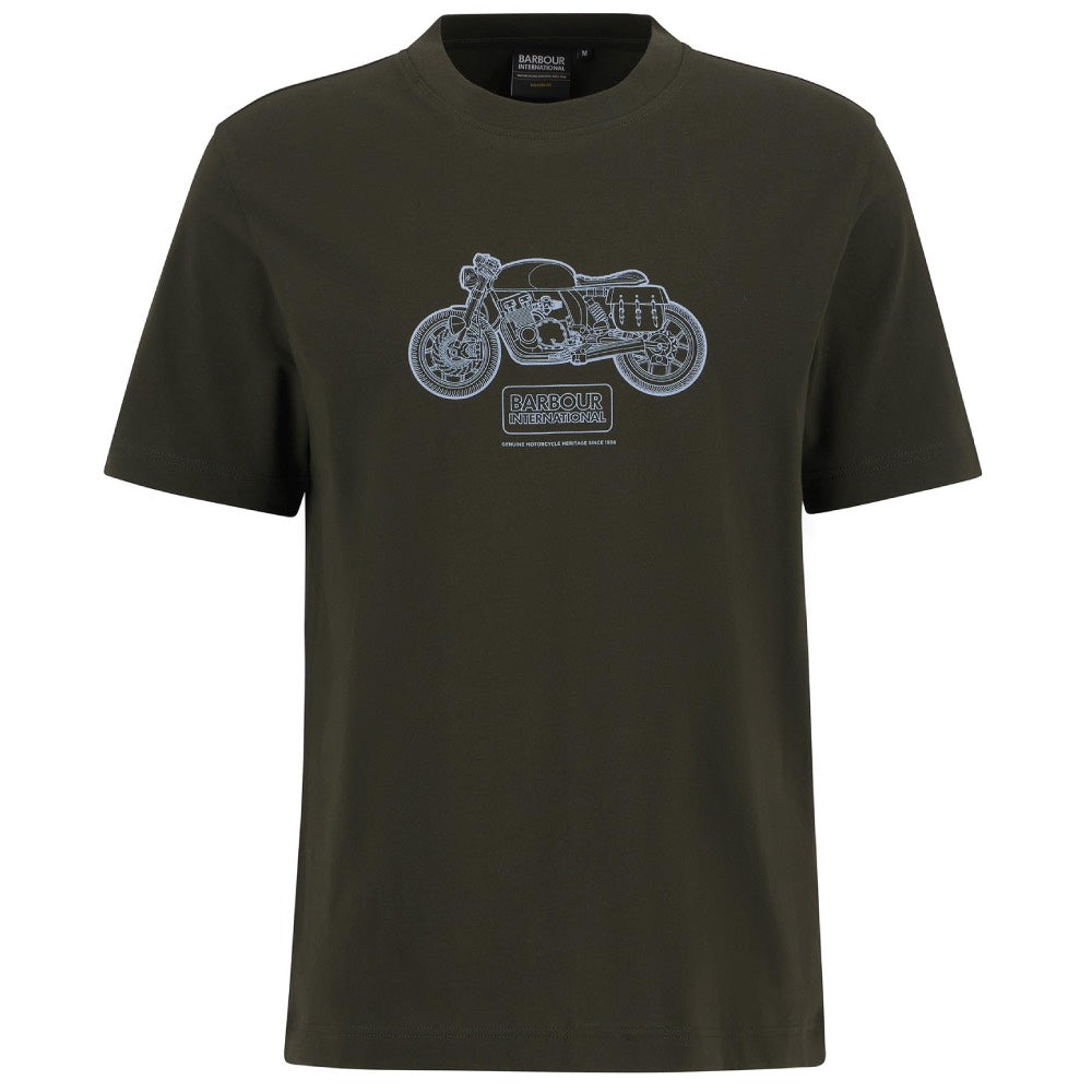 Barbour International Morris Motorbike T-Shirt Sage