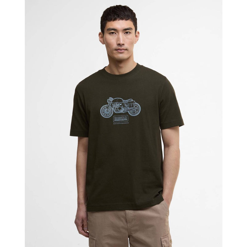 Barbour International Morris Motorbike T-Shirt Sage