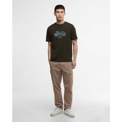 Barbour International Morris Motorbike T-Shirt Sage